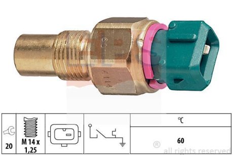 Термовыключатель, сигнальная лампа охлаждающей жидкости EPS 1.840.114