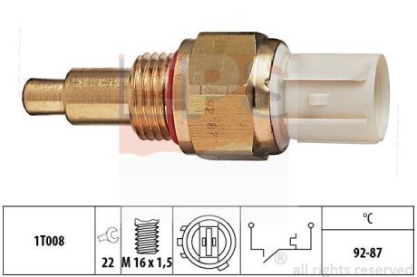 Термовыключатель, вентилятор радиатора EPS 1.850.138 (фото 1)