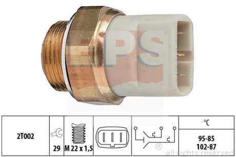 Датчик включення вентилятора VW 85>(95-85/102-87) EPS 1.850.605