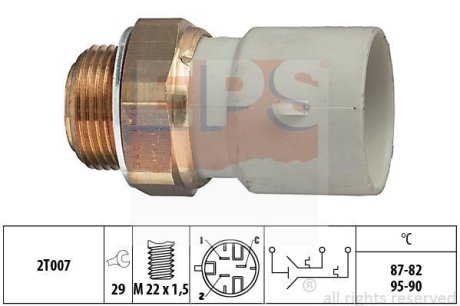 Термовыключатель, вентилятор радиатора EPS 1.850.645