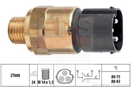 Термовыключатель, вентилятор радиатора EPS 1.850.679 (фото 1)
