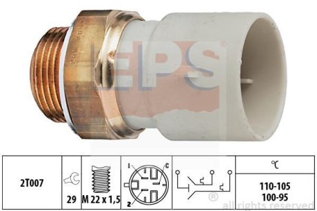 Термовыключатель, вентилятор радиатора EPS 1.850.689 (фото 1)