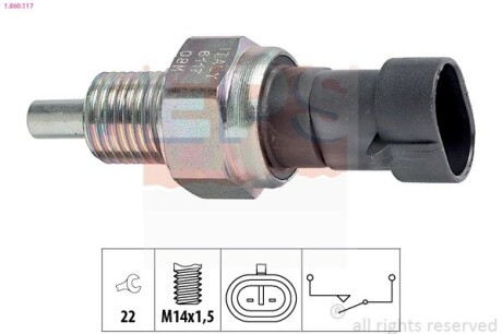 Выключатель, фара заднего хода EPS 1.860.117
