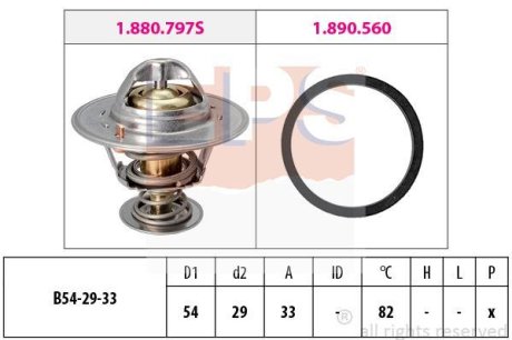 Термостат, охлаждающая жидкость EPS 1.880.797