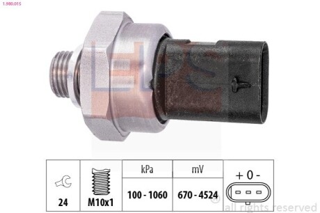 Датчик тиску масла BMW 1 (F20/F40)/2 (F44/F45)/3 (G20/G80/G28)/5 (G30) EPS 1.980.015