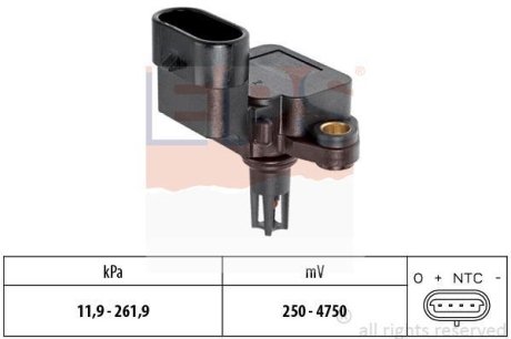 Датчик тиску повітря в впускному коллекторі Opel Insignia 07- EPS 1.993.245