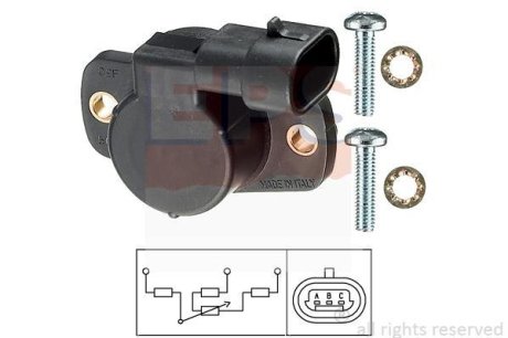 Датчик, положение дроссельной заслонки EPS 1.995.094