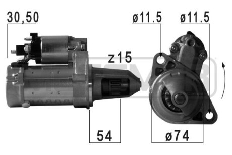 Стартер ERA 220722A