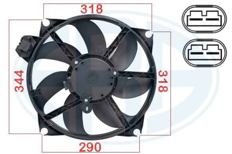 Крильчатка вентилятора ERA 352084