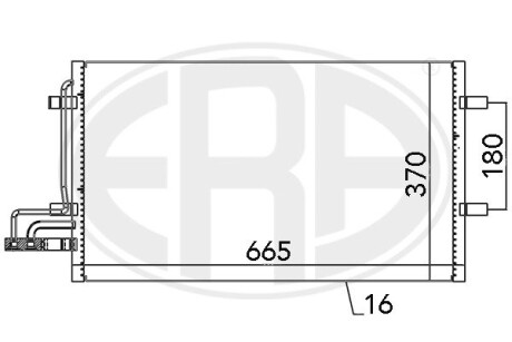 Радiатор кондицiонера ERA 667029