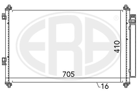 Радіатор кондиціонера ERA 667057