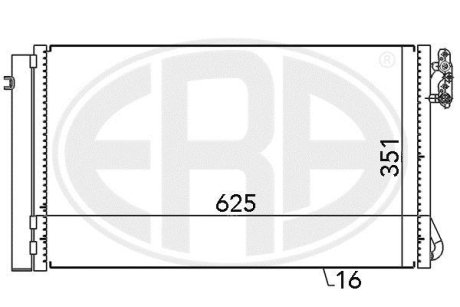 Радiатор кондицiонера ERA 667104