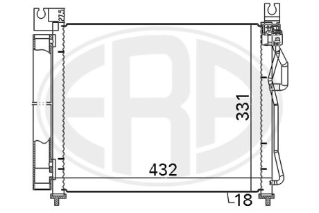 Радіатор кондиціонера ERA 667119