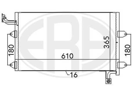 Радіатор кондиціонера ERA 667138