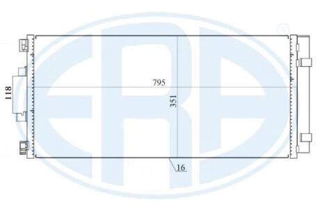 Радiатор кондицiонера з осушувачем ERA 667157