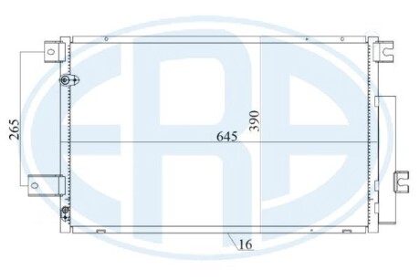 Радiатор кондицiонера ERA 667178