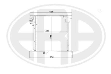 Радiатор кондицiонера ERA 667236 (фото 1)