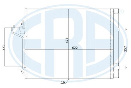 Радiатор кондицiонера ERA 667248 (фото 1)