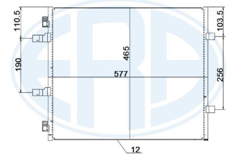 Радiатор кондицiонера ERA 667257 (фото 1)