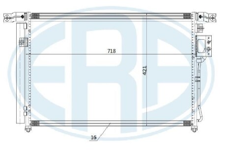 Радiатор кондицiонера ERA 667267