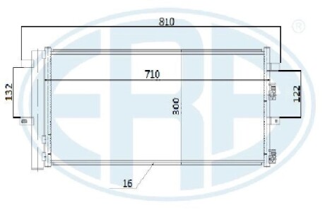 Радiатор кондицiонера ERA 667282 (фото 1)