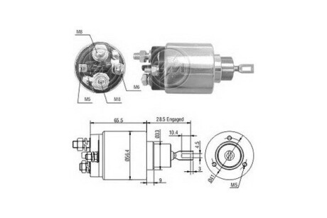 Реле втягуюче стартера ERA ZM1475