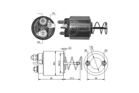 Реле втягуюче стартера ERA ZM1492