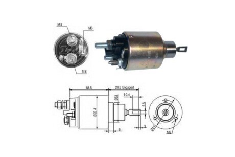 Реле втягуюче стартера ERA ZM3479