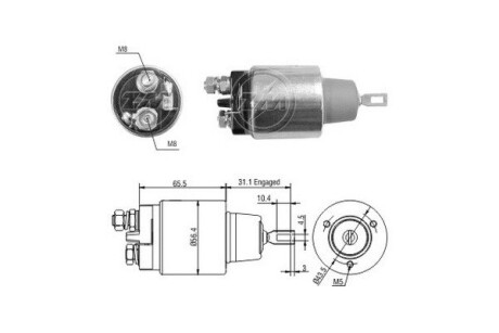 Реле втягуюче стартера ERA ZM3773