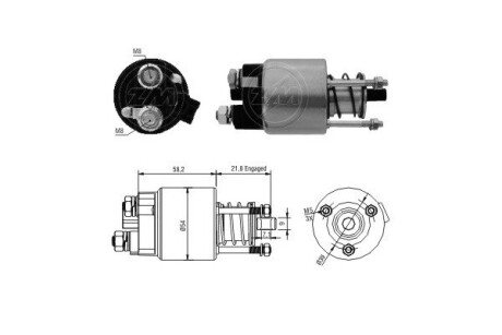 Реле втягуюче стартера ERA ZM397