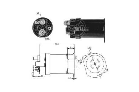 Реле втягуюче стартера ERA ZM556