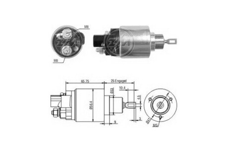 Реле втягуюче стартера ERA ZM978