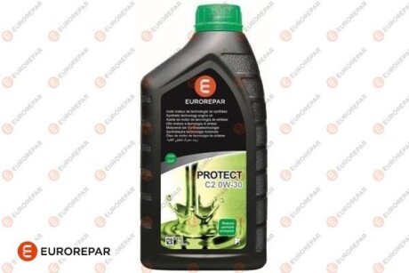 Олива моторна Protect C2 0w-30, 1л EUROREPAR 1639368680