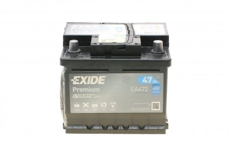 Стартерная аккумуляторная батарея EXIDE EA472 (фото 1)