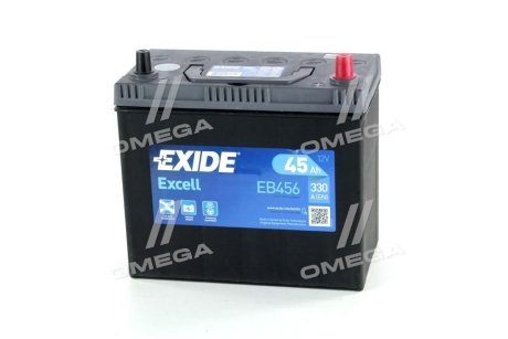 Стартерная аккумуляторная батарея EXIDE EB456 (фото 1)