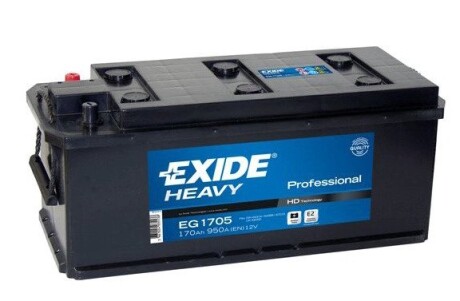 Стартерная аккумуляторная батарея EXIDE EG1705 (фото 1)