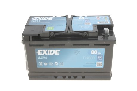 Стартерна батарея (акумулятор) EXIDE EK800 (фото 1)
