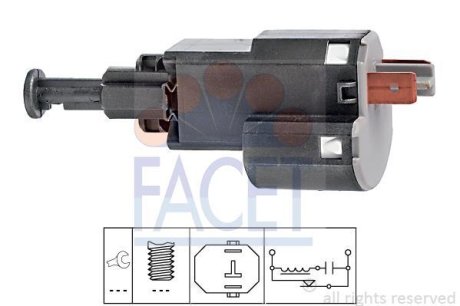 Датчик стоп-сигнала Opel Astra/Vectra (95-) (7.1155) FACET 71155 (фото 1)