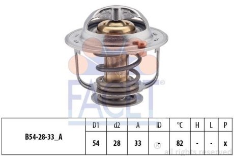Термостат Hyundai Santa fe iii 2.4 (12-15) (7.8371S) FACET 78371S (фото 1)