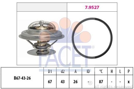 Термостат T4/LT 2.5TDI/Passat B2/Audi 100/A6 (7.8385) FACET 78385