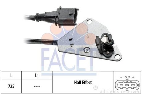 Датчик, положение распределительного вала FACET 9.0210 (фото 1)