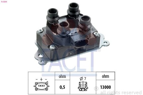 Котушка запалювання FACET 9.6264