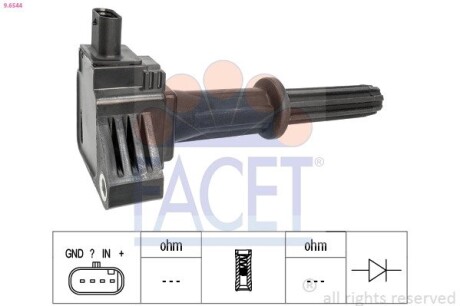 Котушка системи запалювання FACET 9.6544