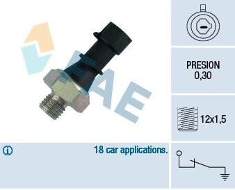 Датчик давления масла FAE 12440