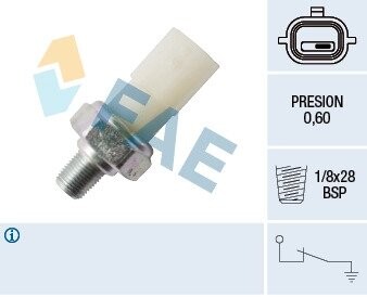 Датчик, давление масла FAE 12699