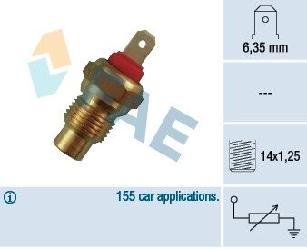 Температурный датчик охлаждающей жидкости FAE 31370