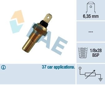 Температурный датчик охлаждающей жидкости FAE 31630