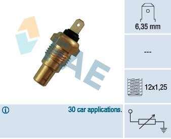 Температурный датчик охлаждающей жидкости FAE 31680 (фото 1)