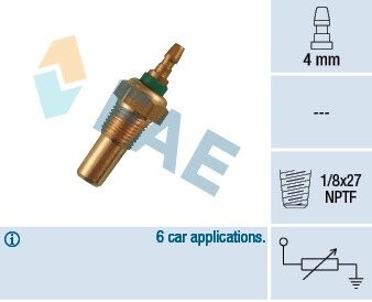 Температурный датчик охлаждающей жидкости FAE 32470