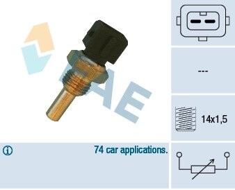 Датчик, температура охлаждающей жидкости FAE 32560